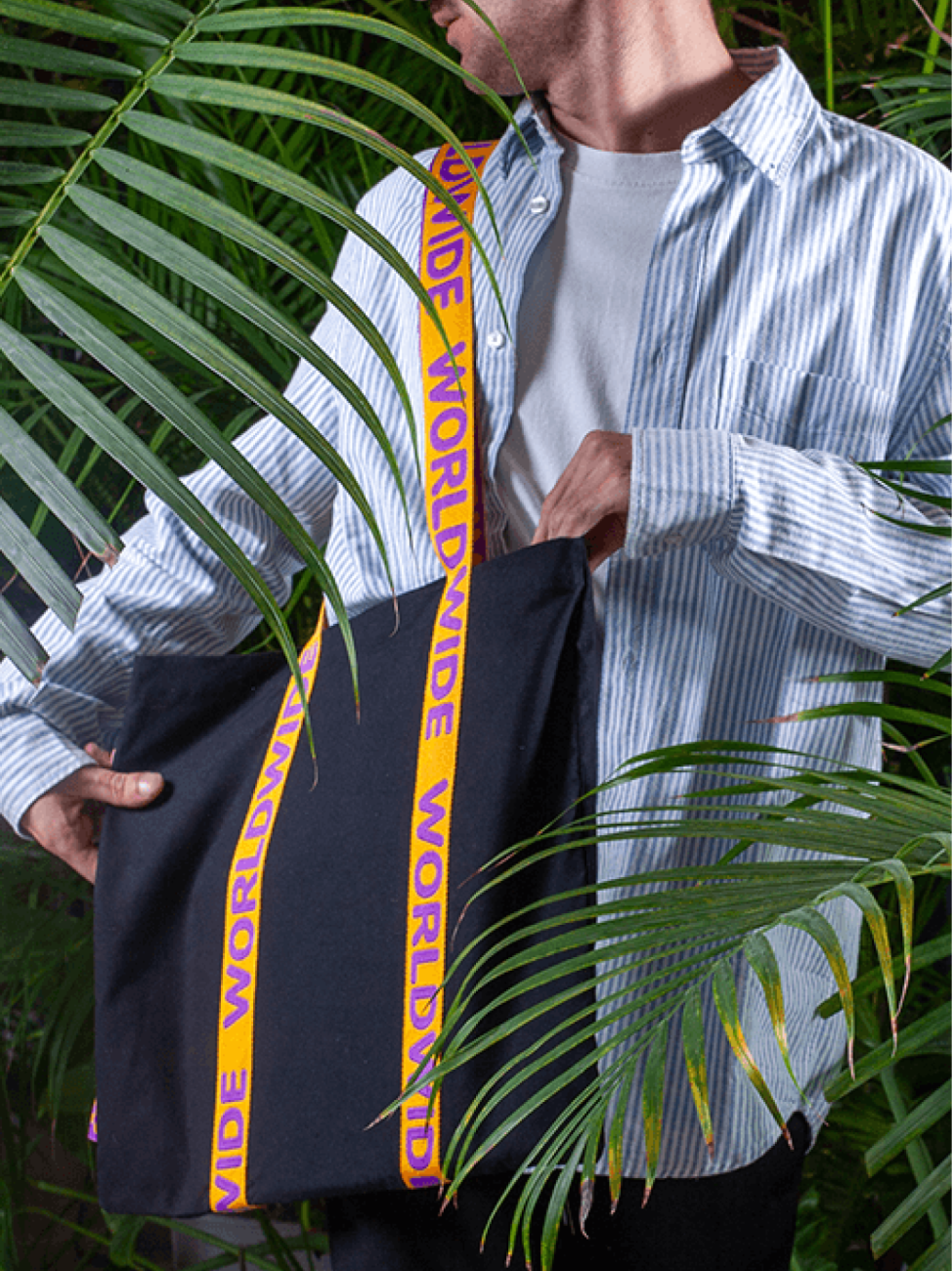 Bavlněná taška Jacquie Max s žakárovými uchy, 220 g/m²